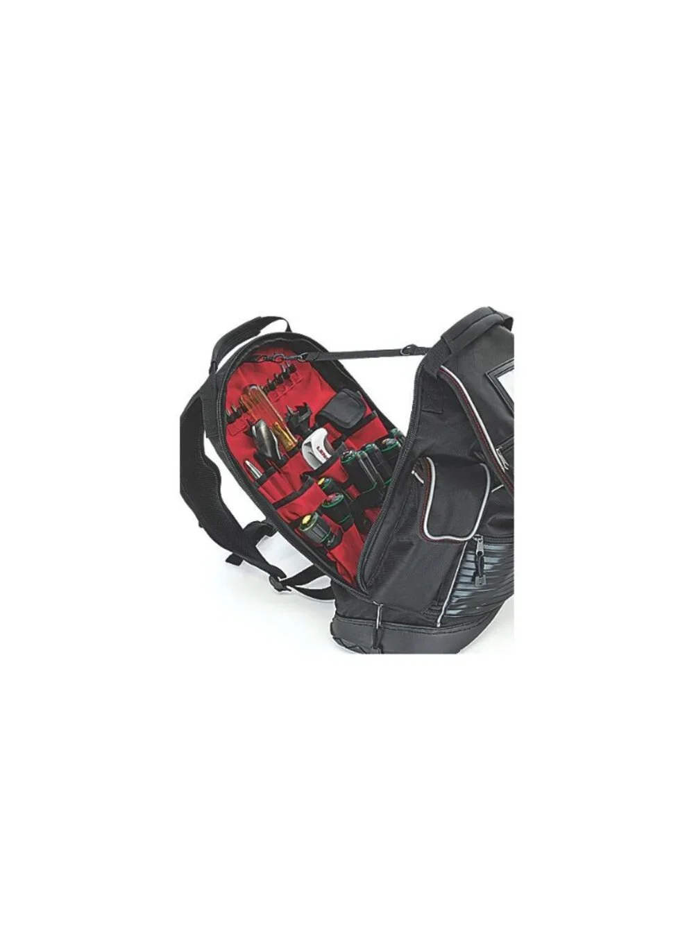 Lenox Black Ballistic Nylon Tool Storage Backpack Bag 14